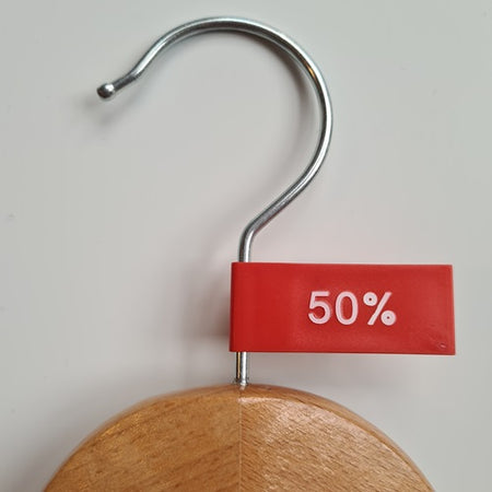Klika - Etikettenwimpel Kunststofffarbe rot 50%