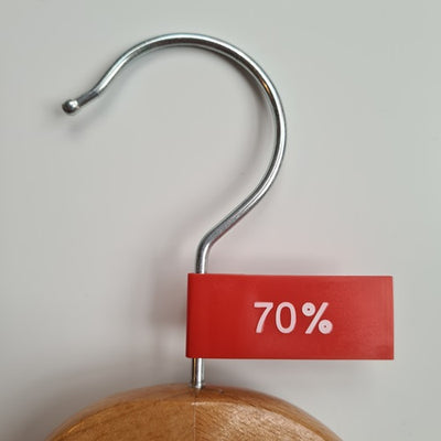 Klika - Etikettenwimpel Kunststofffarbe rot 70%