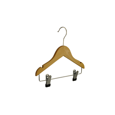 Klika – Kinder-Kleiderbügel mit flachem Kerbclip, 28 cm