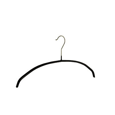 Klika - Bonneterie Kleiderbügel schwarz rutschfest 40cm