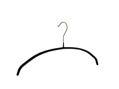 Klika - Bonneterie Kleiderbügel schwarz rutschfest 40cm