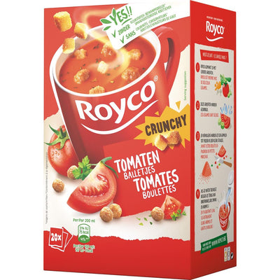 Royco - Minute Soup Tomate mit Kugeln, Packung mit 20 Beuteln
