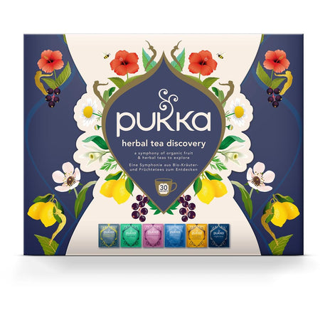 Pukka - Tee-Bio-Entdeckungsbox, verschiedene Geschmacksrichtungen, Schachtel mit 30 Stück