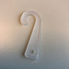 Klika -  J-hanger transparant met gat 1000 stuks