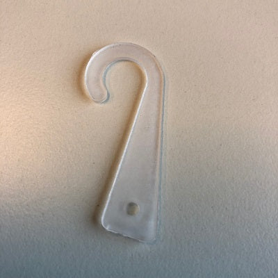 Klika - J-Hänger transparent mit Loch 1000 Stück 4 Stück