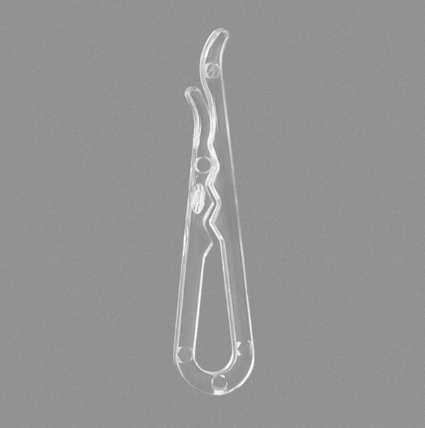Klika - Hemdenklammer transparent 37x3,5mm 10.000