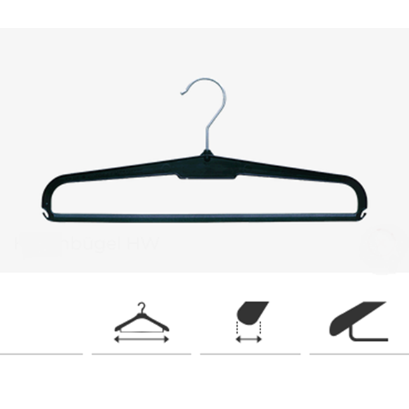 Klika - Hanger HW22 Alles/Hosenbügel 37cm schwarz