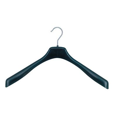 Klika - Kleiderbügel 45 cm schwarz ohne Hosensteg 2 Stück