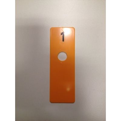 Klika - Kammerscheibe gelb 40x120 mm NUMMER 1 40 Stück