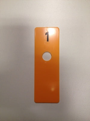 Klika - Kammerscheibe gelb 40x120 mm NUMMER 1 40 Stück