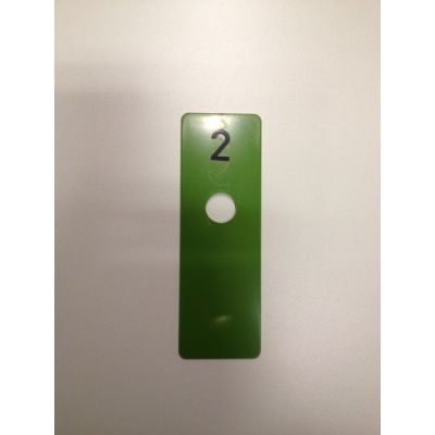 Klika - Kammerscheibe grün 40x120 mm NUMMER 2 40 Stück