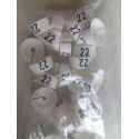 Klika -  MB wit/zwart 22 voor op kledinghanger