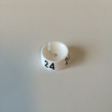 Klika -  MB wit/zwart 24 voor op kledinghanger