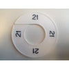 Klika -  Maatring 9cm wit/zwart 21