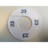 Klika -  Maatring 9cm wit/zwart 23