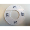Klika -  Maatring 9cm wit/zwart 25