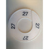 Klika -  Maatring 9cm wit/zwart 27