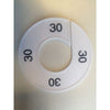 Klika -  Maatring 9cm wit/zwart 30