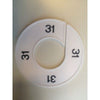 Klika -  Maatring 9cm wit/zwart 31