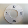 Klika -  Maatring 9cm wit/zwart 37