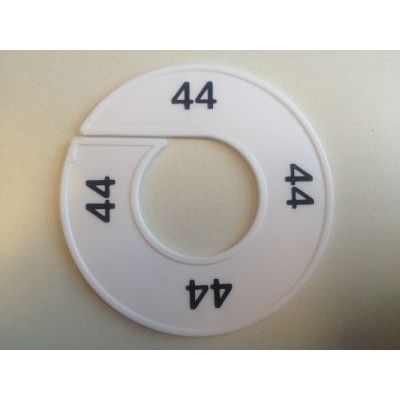 Klika -  Maatring 9cm wit/zwart 44