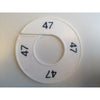 Klika -  Maatring 9cm wit/zwart 47