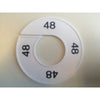 Klika -  Maatring 9cm wit/zwart 48