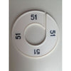 Klika -  Maatring 9cm wit/zwart 51