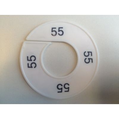 Klika -  Maatring 9cm wit/zwart 55