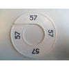 Klika -  Maatring 9cm wit/zwart 57