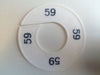 Klika -  Maatring 9cm wit/zwart 59