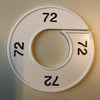 Klika -  Maatring 9cm wit/zwart 72