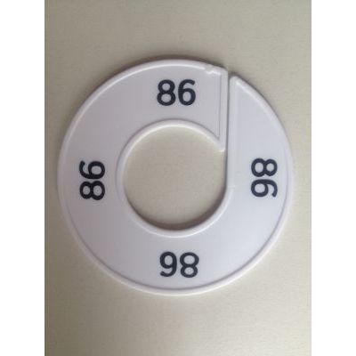 Klika -  Maatring 9cm wit/zwart 86