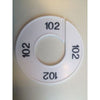 Klika -  Maatring 9cm wit/zwart 102