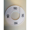 Klika -  Maatring 9cm wit/zwart 110