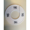 Klika -  Maatring 9cm wit/zwart 116