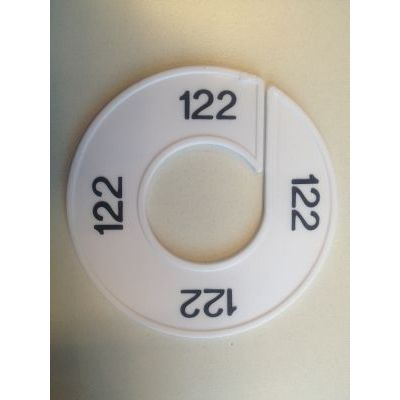 Klika -  Maatring 9cm wit/zwart 122