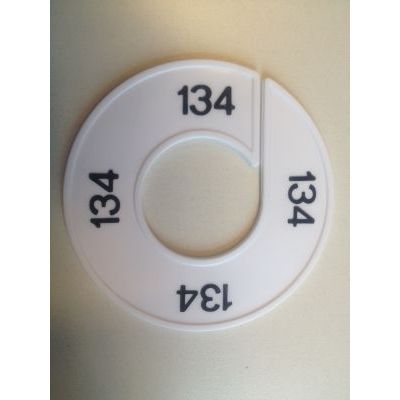 Klika -  Maatring 9cm wit/zwart 134