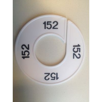 Klika -  Maatring 9cm wit/zwart 152