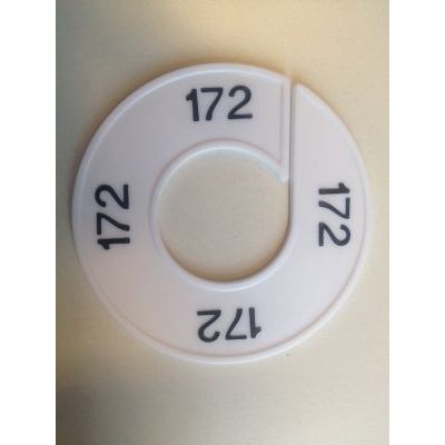 Klika -  Maatring 9cm wit/zwart 172