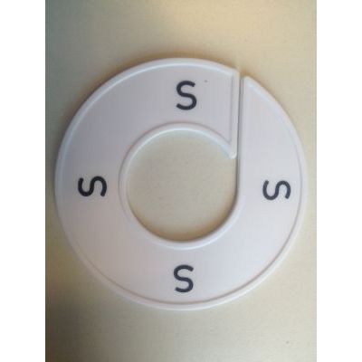Klika -  Maatring 9cm wit/zwart S