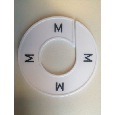 Klika -  Maatring 9cm wit/zwart M