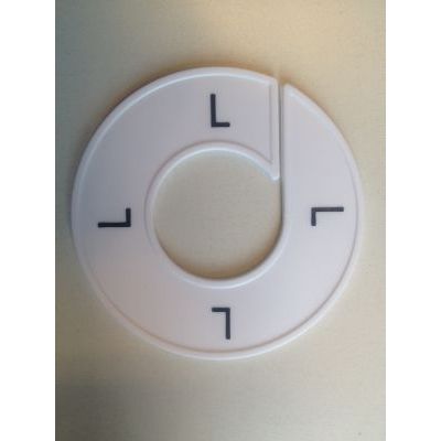 Klika -  Maatring 9cm wit/zwart L