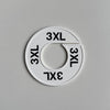Klika -  Maatring 9cm wit/zwart 3XL