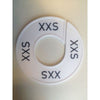 Klika -  Maatring 9cm wit/zwart XXS