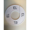 Klika -  Maatring 9cm wit/zwart EL