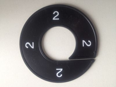 Klika -  Maatring 9cm zwart/wit 2