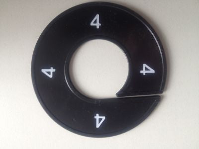 Klika -  Maatring 9cm zwart/wit 4