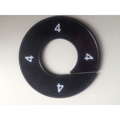 Klika -  Maatring 9cm zwart/wit 4