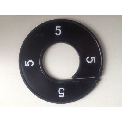 Klika -  Maatring 9cm zwart/wit 5